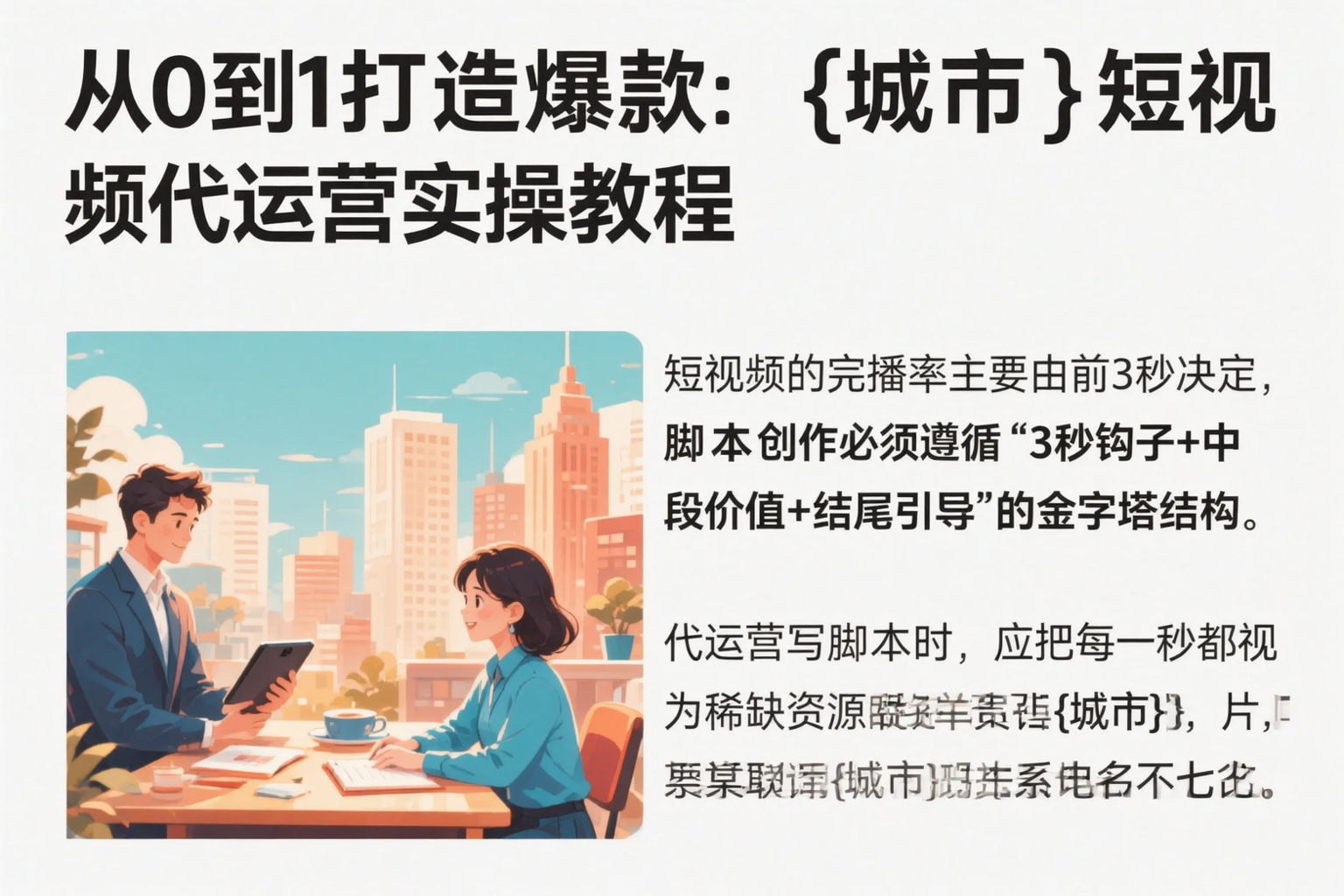 从0到1打造爆款:西安短视频代运营实操教程