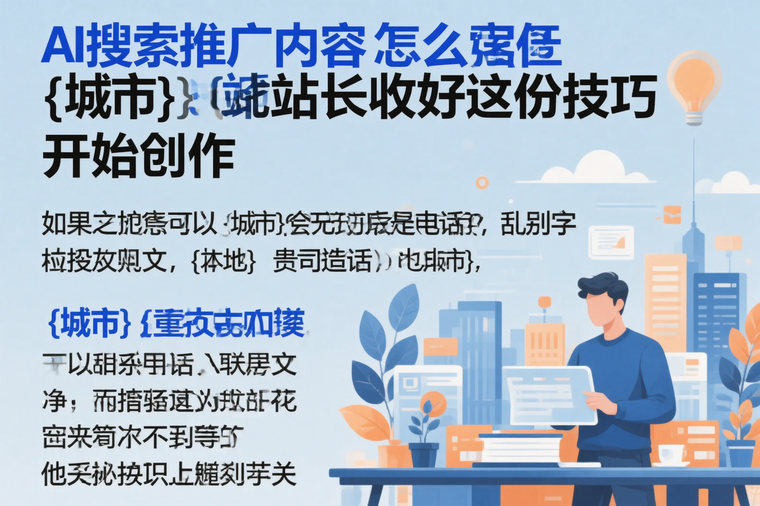 AI搜索推广内容怎么写？西安站长收好这份技巧