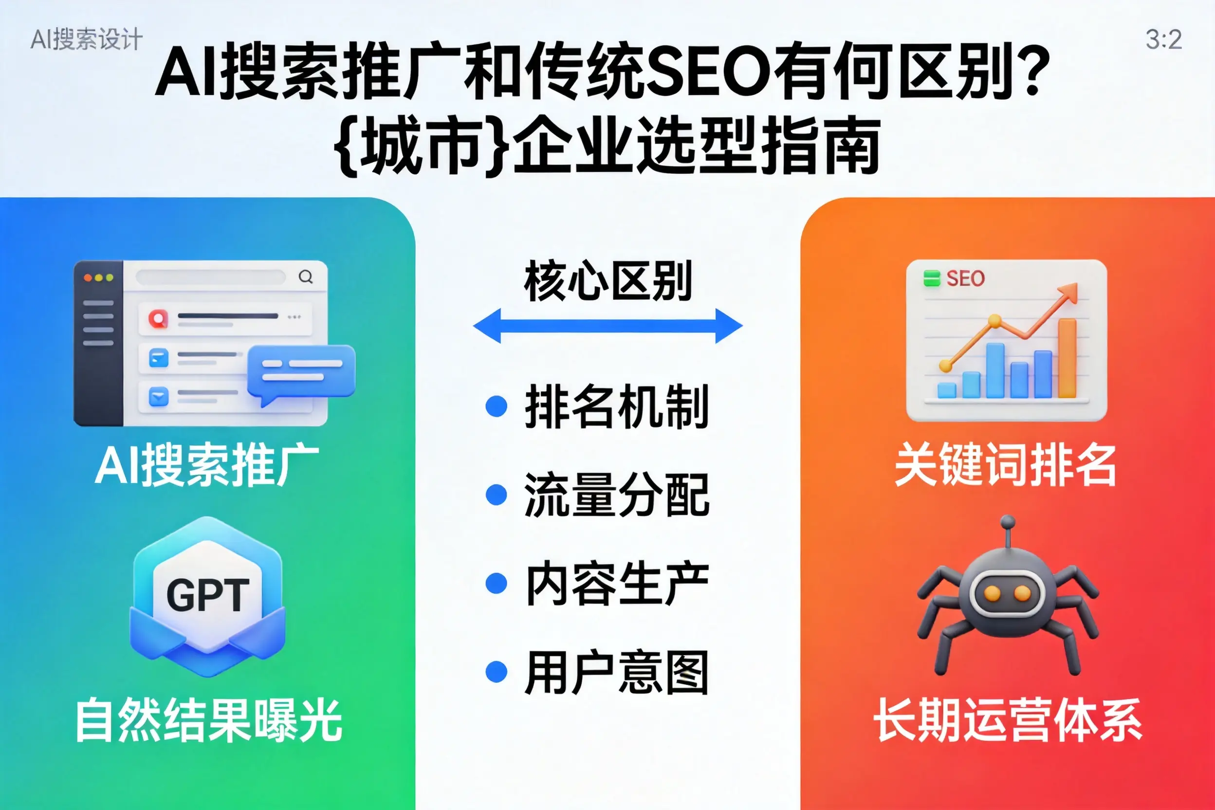AI搜索推广和传统SEO有何区别？西安企业选型指南