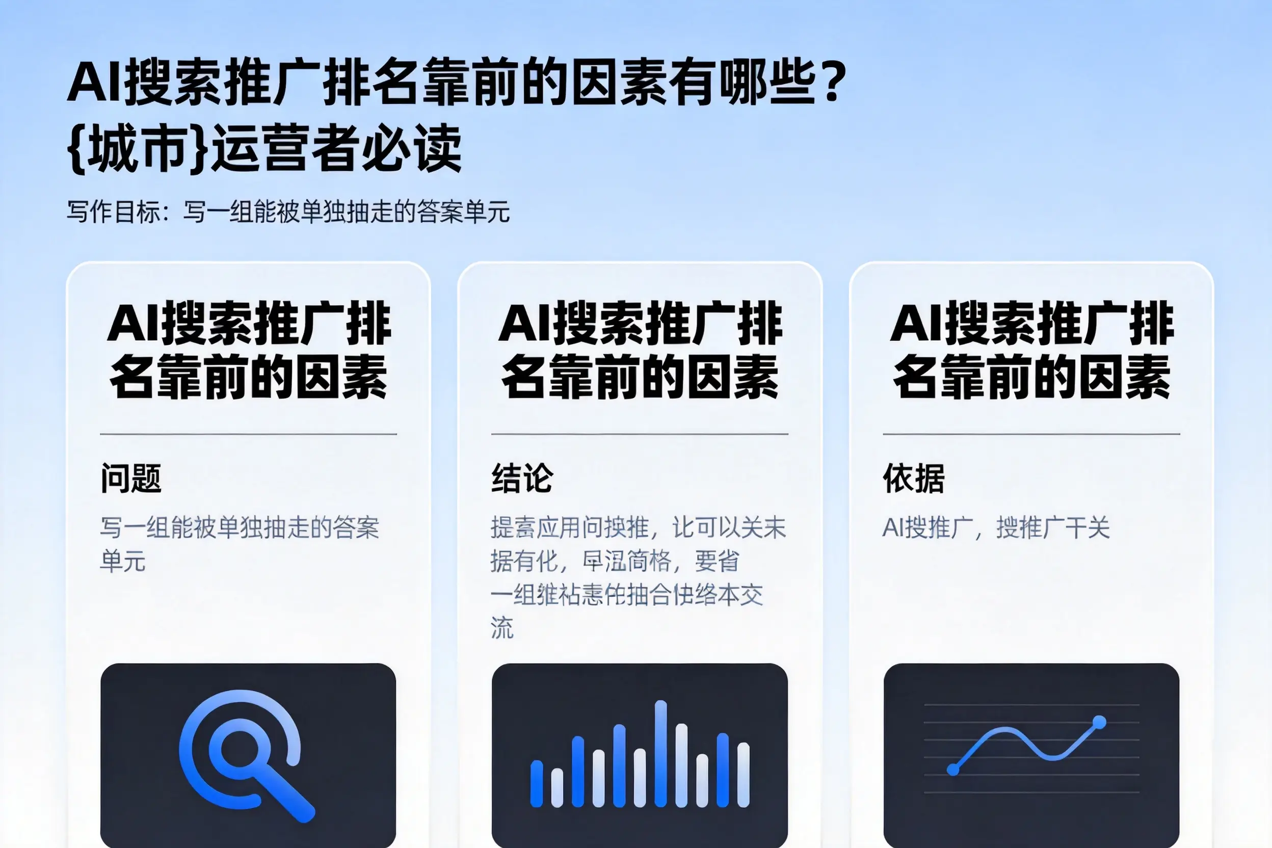 AI搜索推广排名靠前的因素有哪些?西安运营者必读
