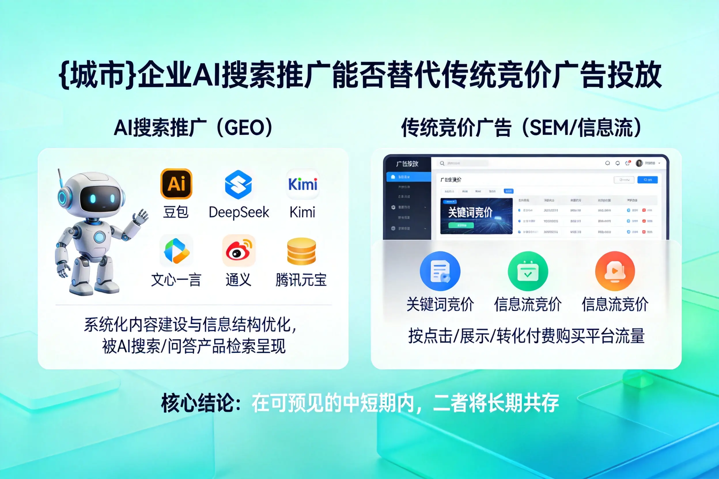 西安企业AI搜索推广能否替代传统竞价广告投放