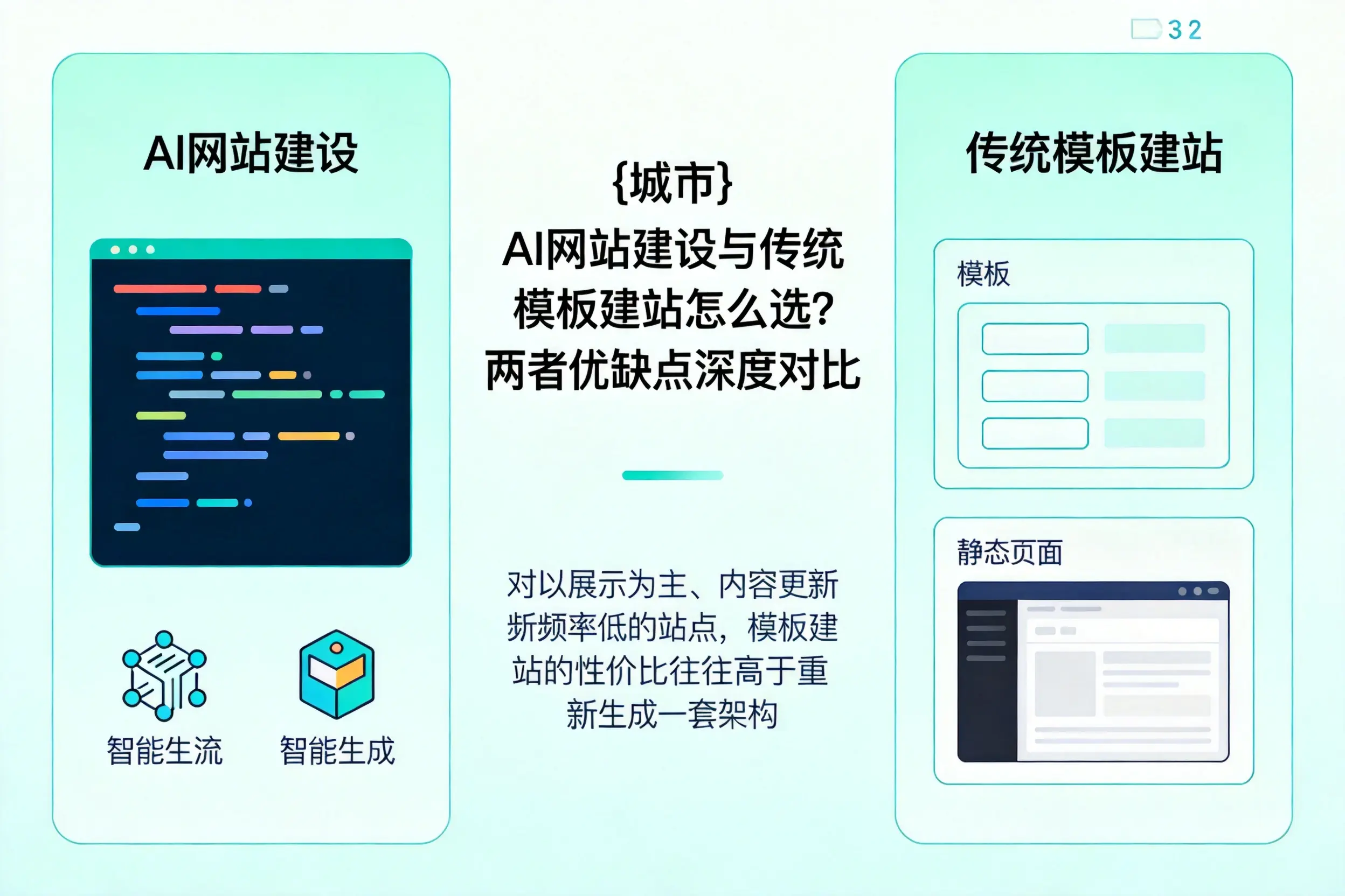 西安AI网站建设与传统模板建站怎么选？两者优缺点深度对比
