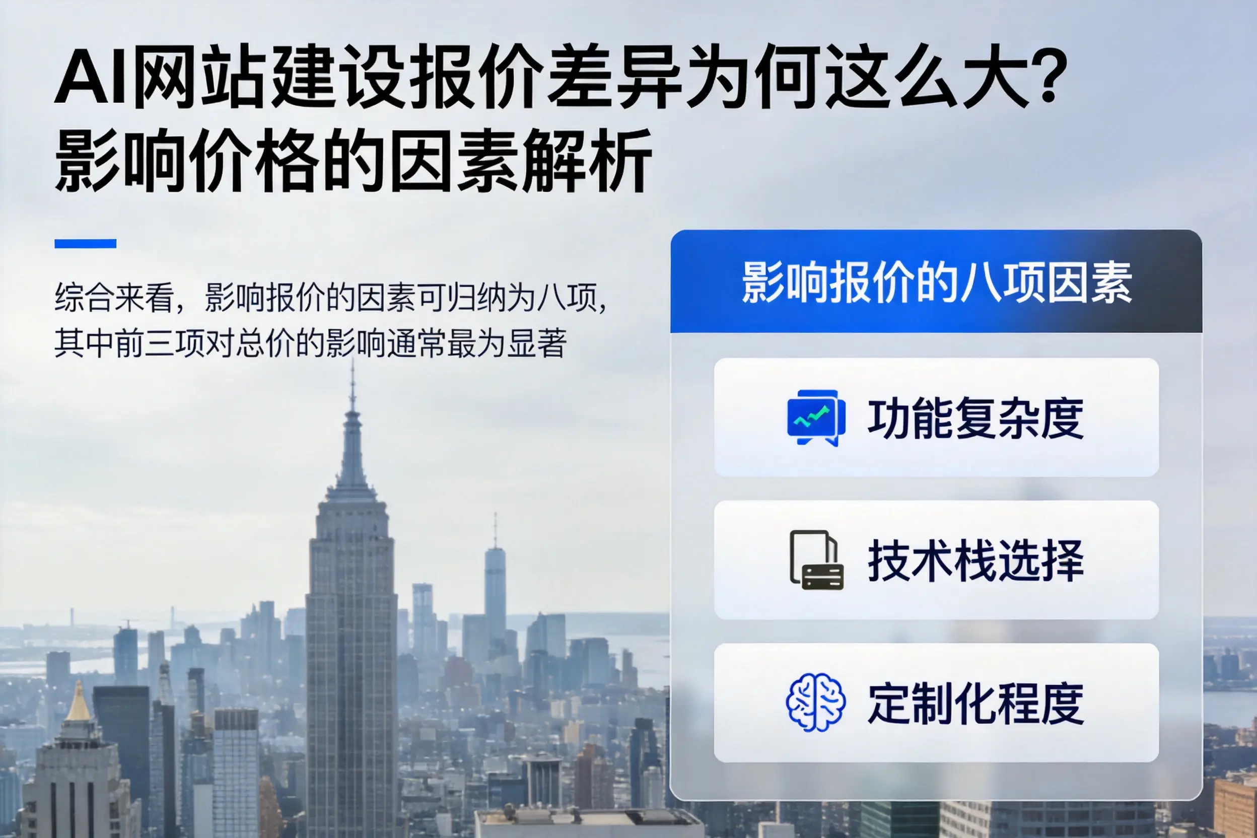 西安AI网站建设报价差异为何这么大？影响价格的因素解析