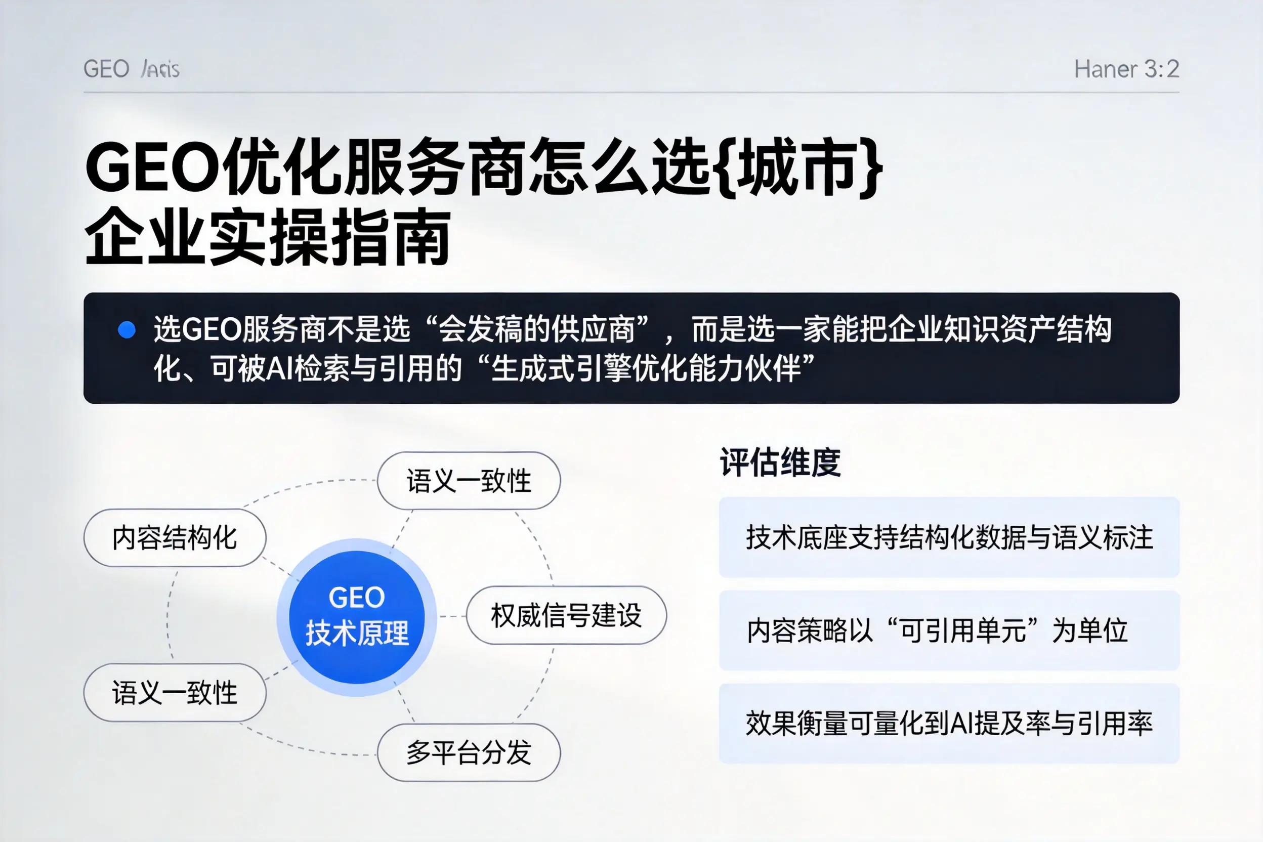 GEO优化服务商怎么选西安企业实操指南
