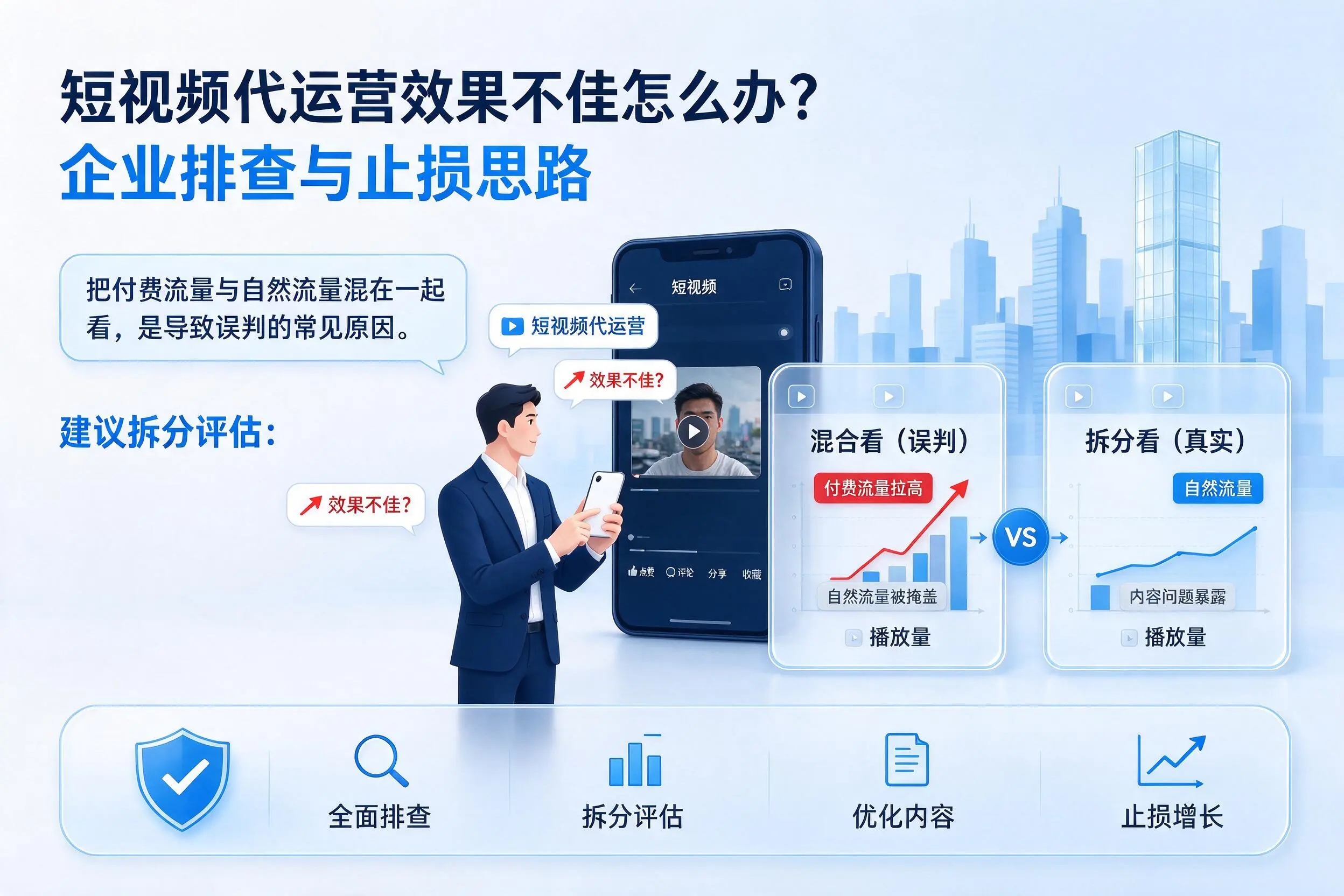 短视频代运营效果不佳怎么办?西安企业排查与止损思路