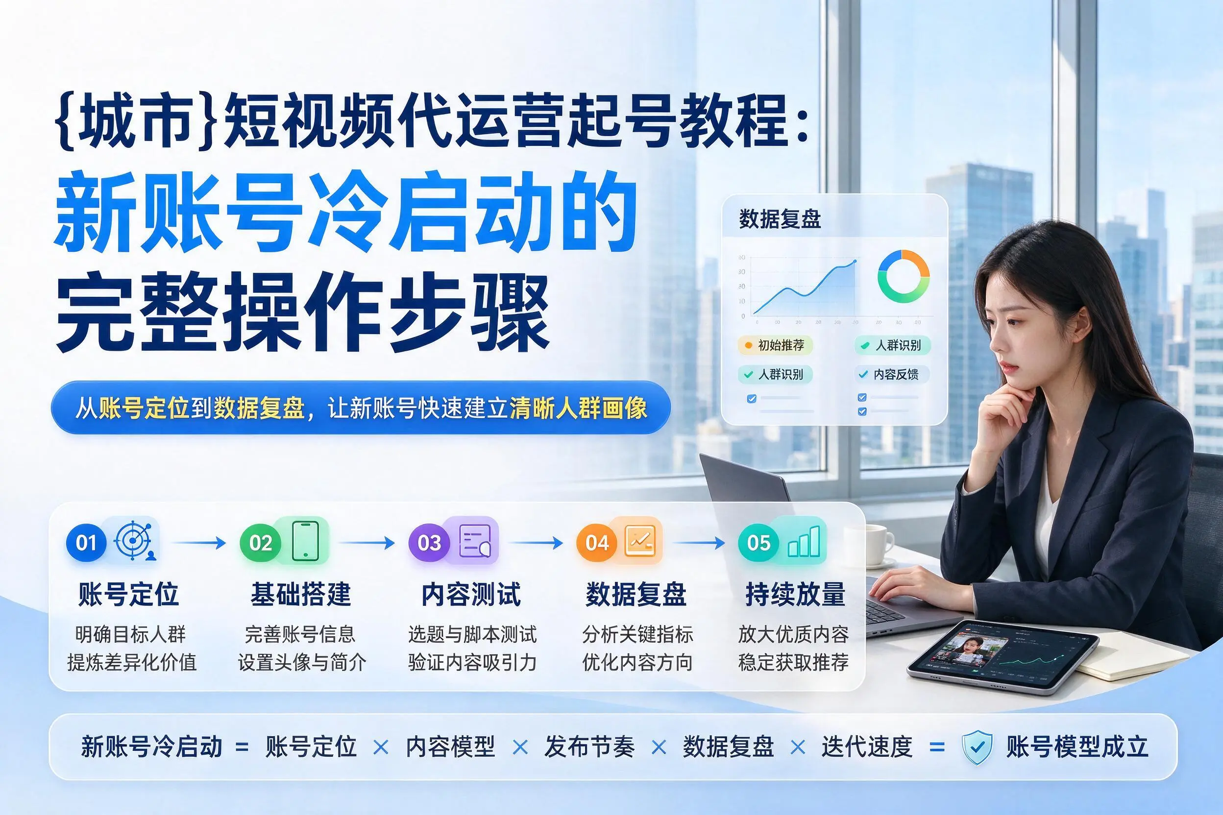 西安短视频代运营起号教程：新账号冷启动的完整操作步骤