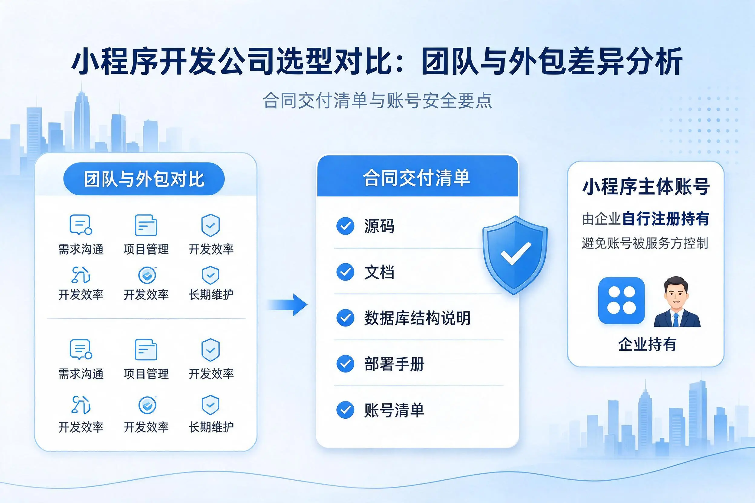 西安小程序开发公司选型对比:团队与外包差异分析