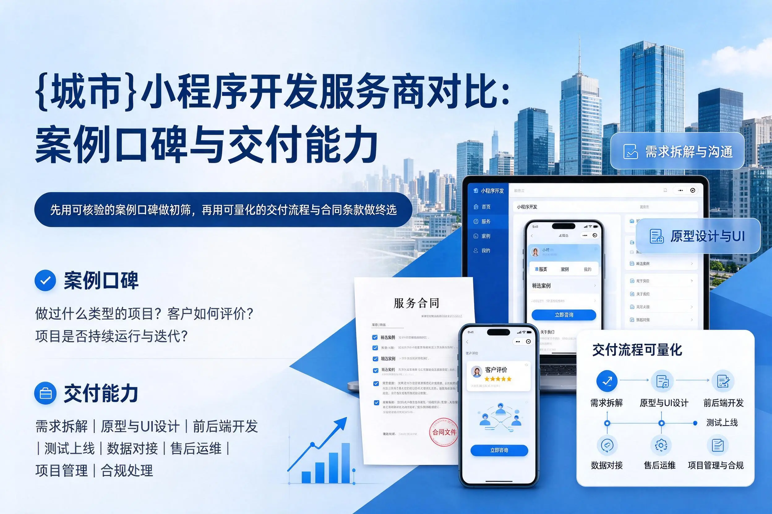 西安小程序开发服务商对比:案例口碑与交付能力
