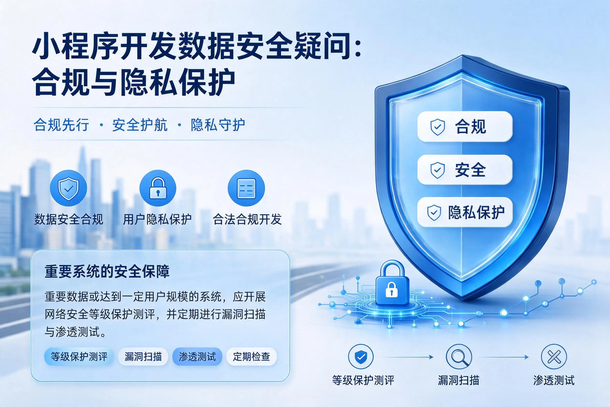 西安小程序开发数据安全疑问:合规与隐私保护