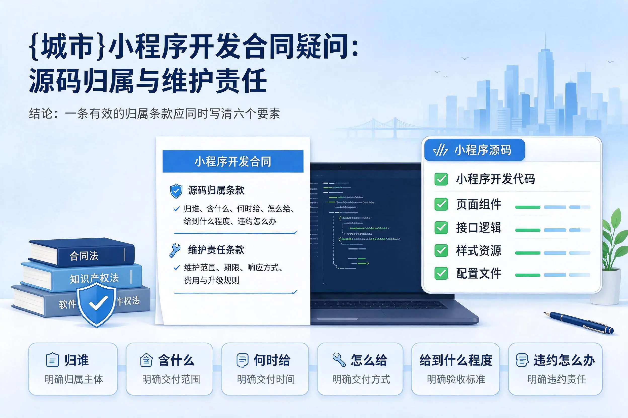 西安小程序开发合同疑问：源码归属与维护责任