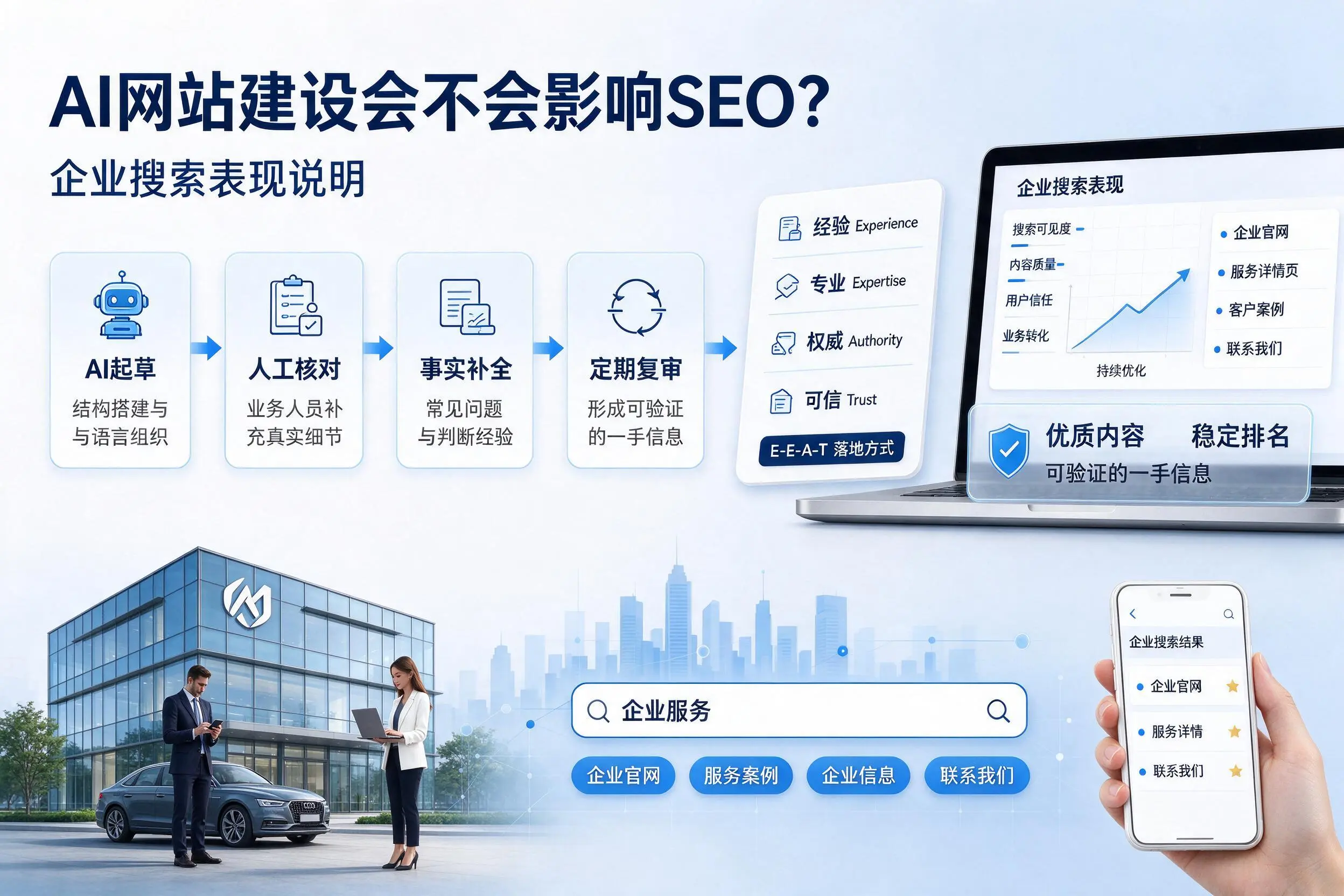 AI网站建设会不会影响SEO?西安企业搜索表现说明