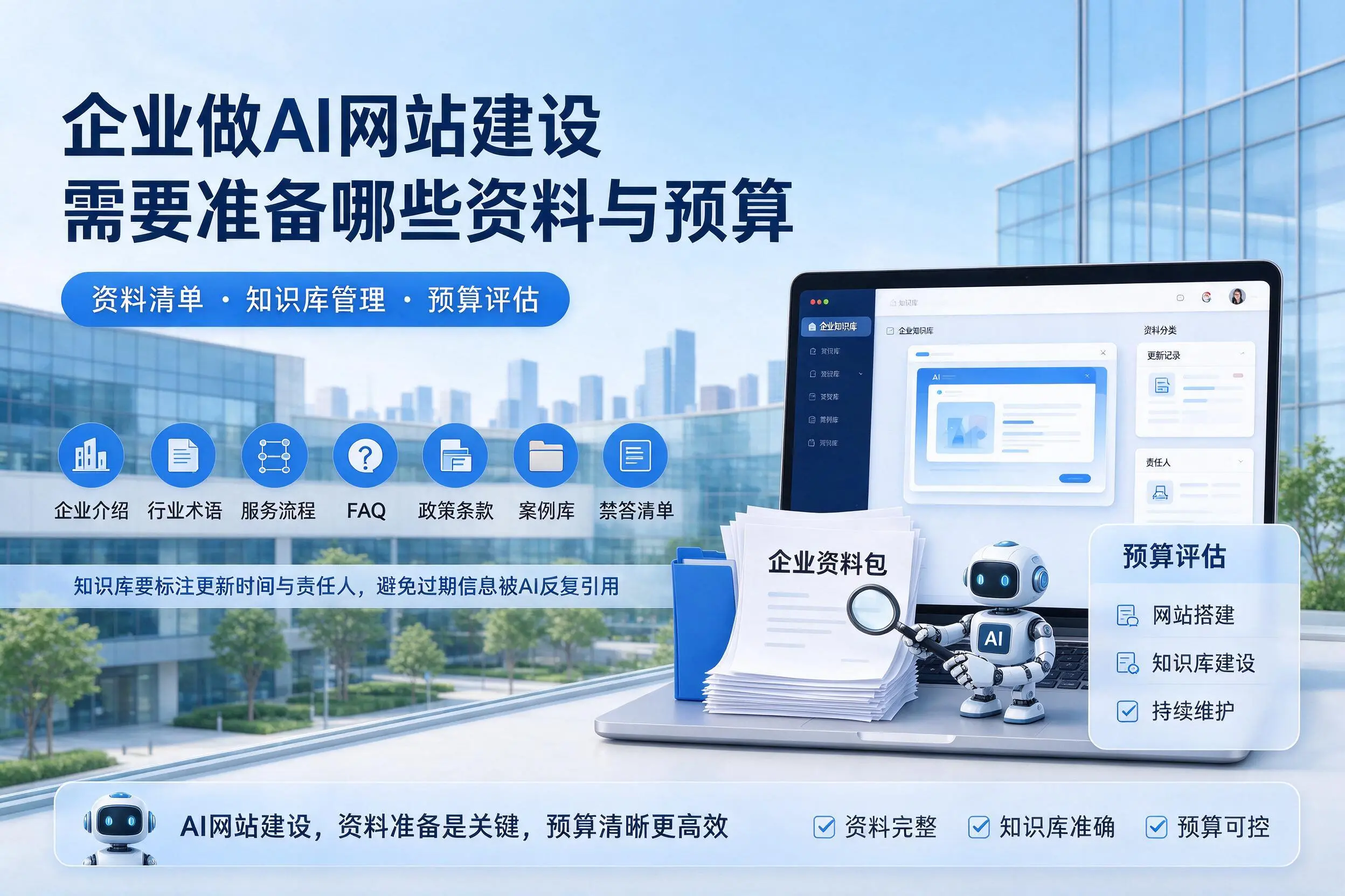 西安企业做AI网站建设需要准备哪些资料与预算
